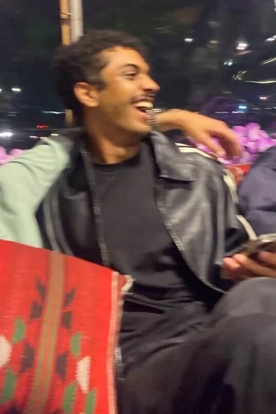 Ali laughing on a night out
